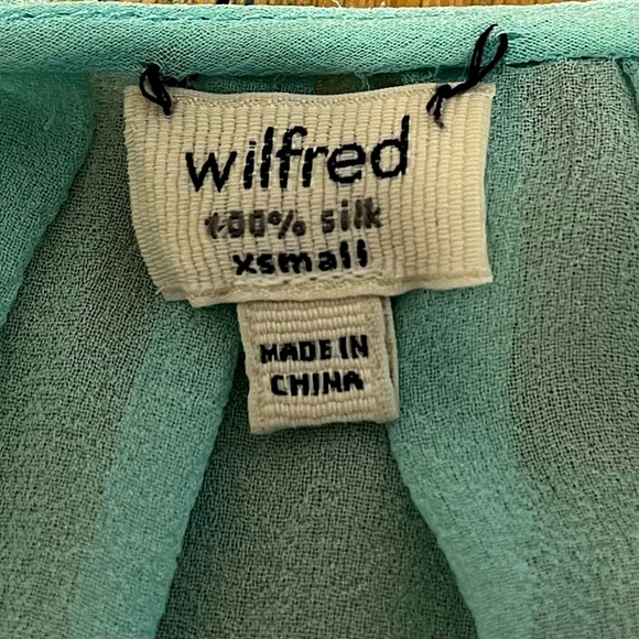 WILFRED – Mint Green Silk Draped Tank XS - Picture 3 of 12